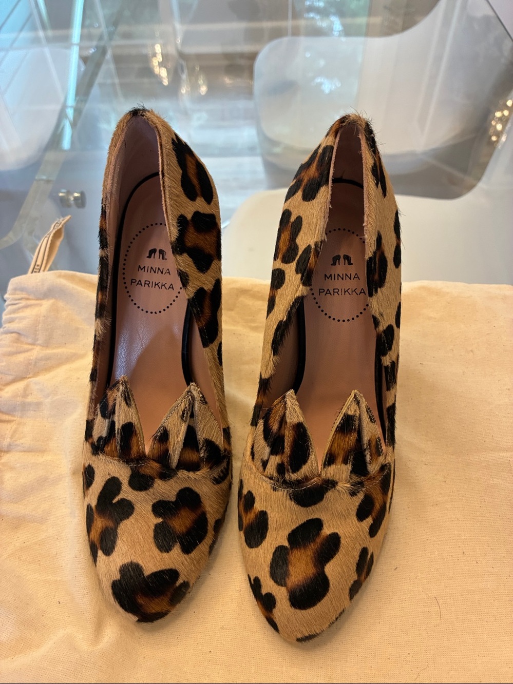 Minna Parikka Leopard Haircalf Heels Size 37
Excellent condition
Never worn - Picture 9 of 12